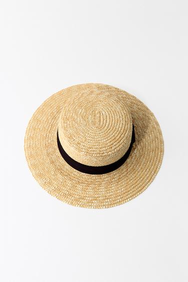HAT WITH CONTRAST BAND - Light beige by Zara