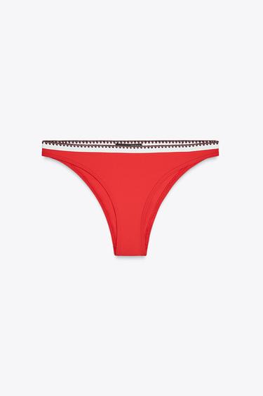 Zaras BIKINITROSA I KONTRAST - Röd - Bild 0
