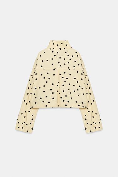 GATHERED POLKA DOT JACKET - black/yellow by Zara - Image 7