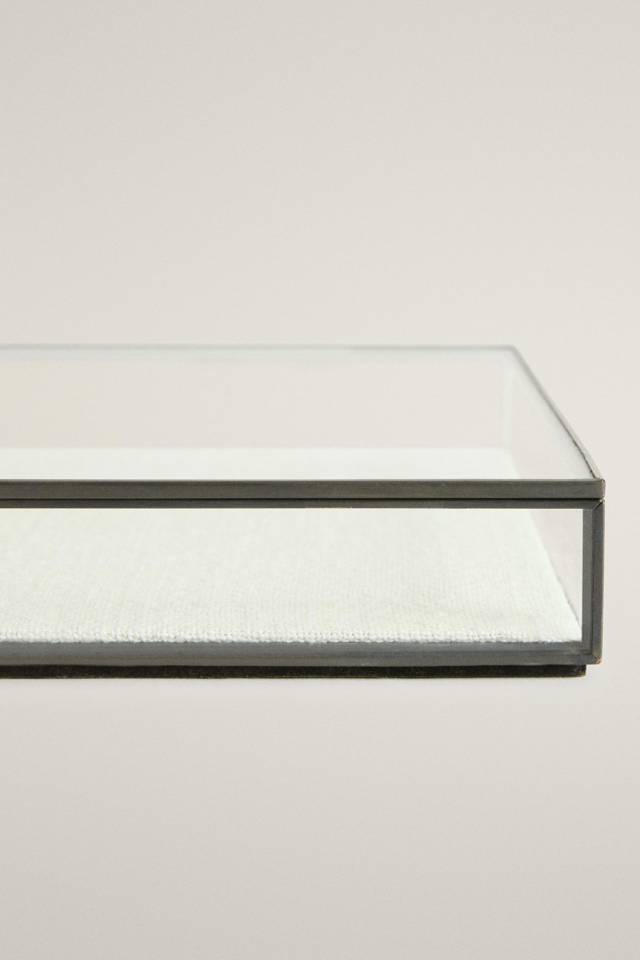 BOÎTE À BIJOUX CONTOUR MÉTAL NOIR
