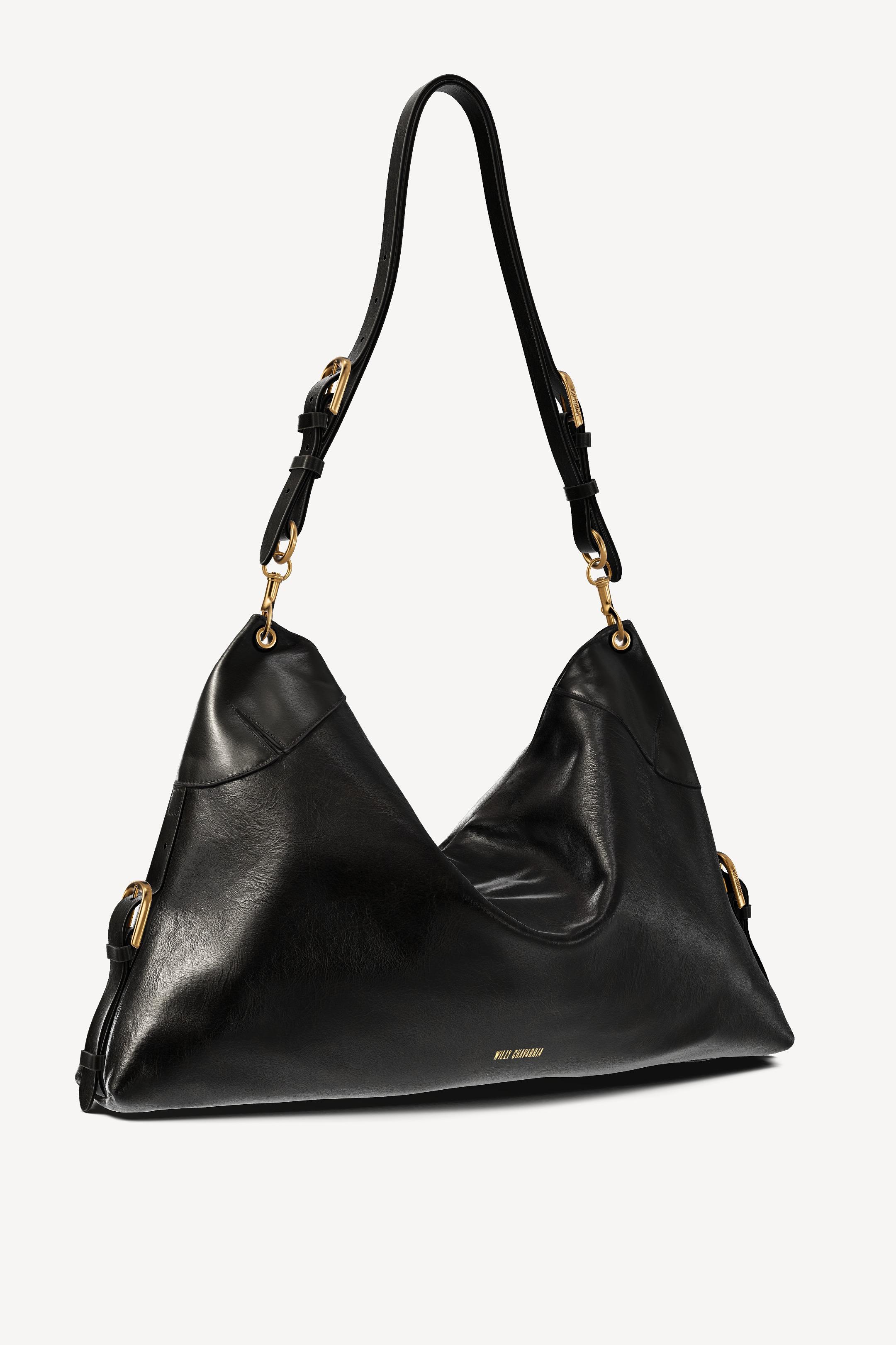 WILLY CHAVARRIA X ZARA レザーマキシハンドバッグ - ブラック | ZARA 