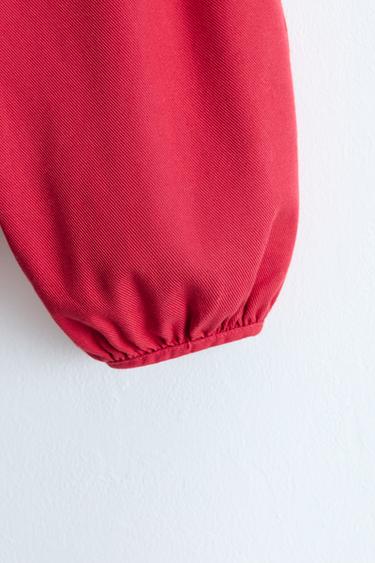 ZARA TIMELESS - PANTALON BALLON EN SERGÉ - Rouge de Zara - Image 2
