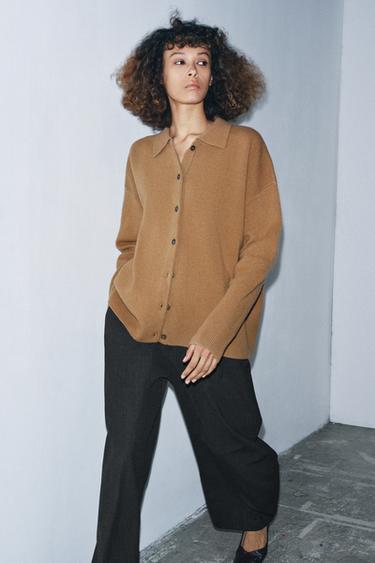 JAQUETA 95% LLANA OVERSIZE - terrós de Zara