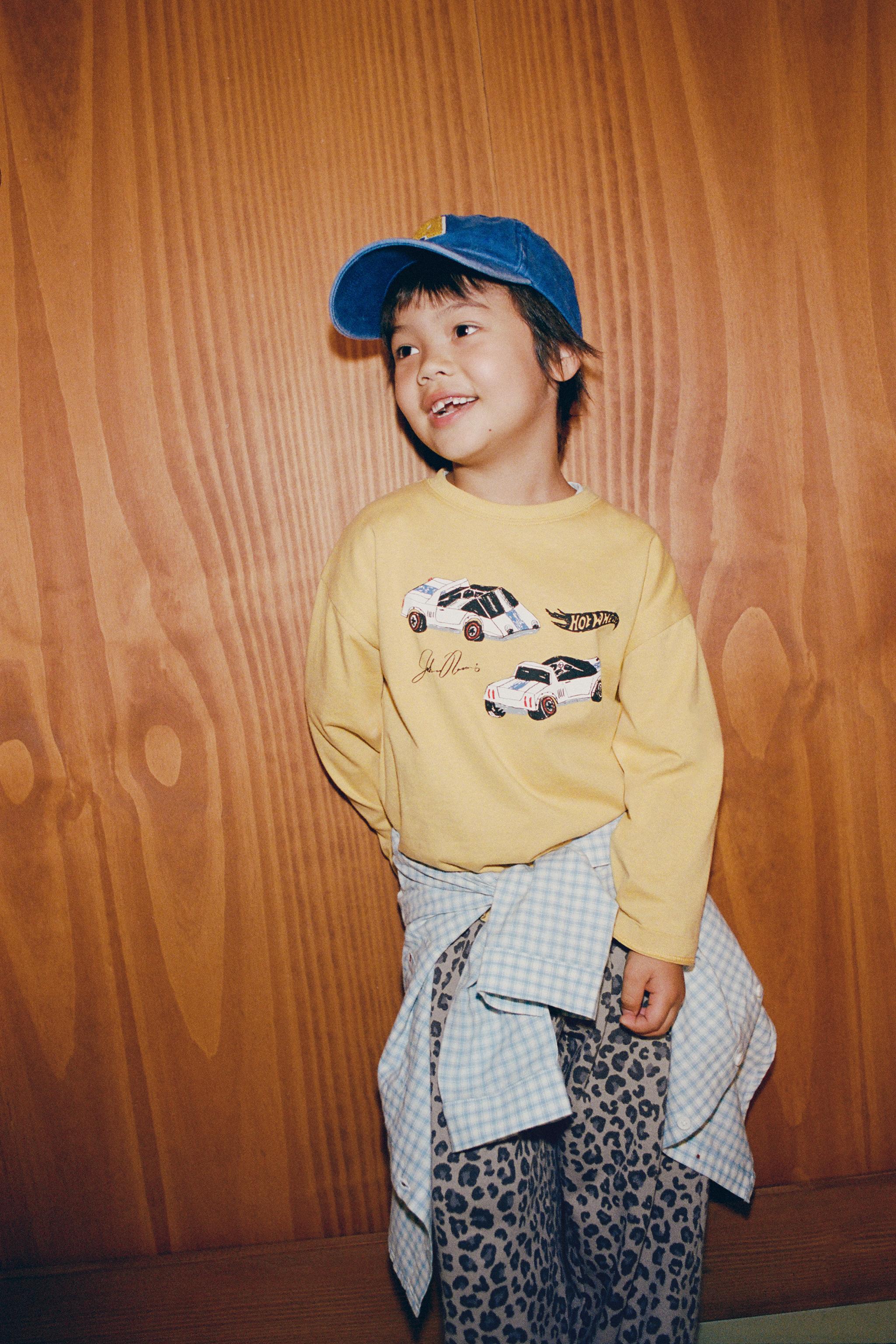 HOT WHEELS™ MATTEL PRINT T-SHIRT — Mustard