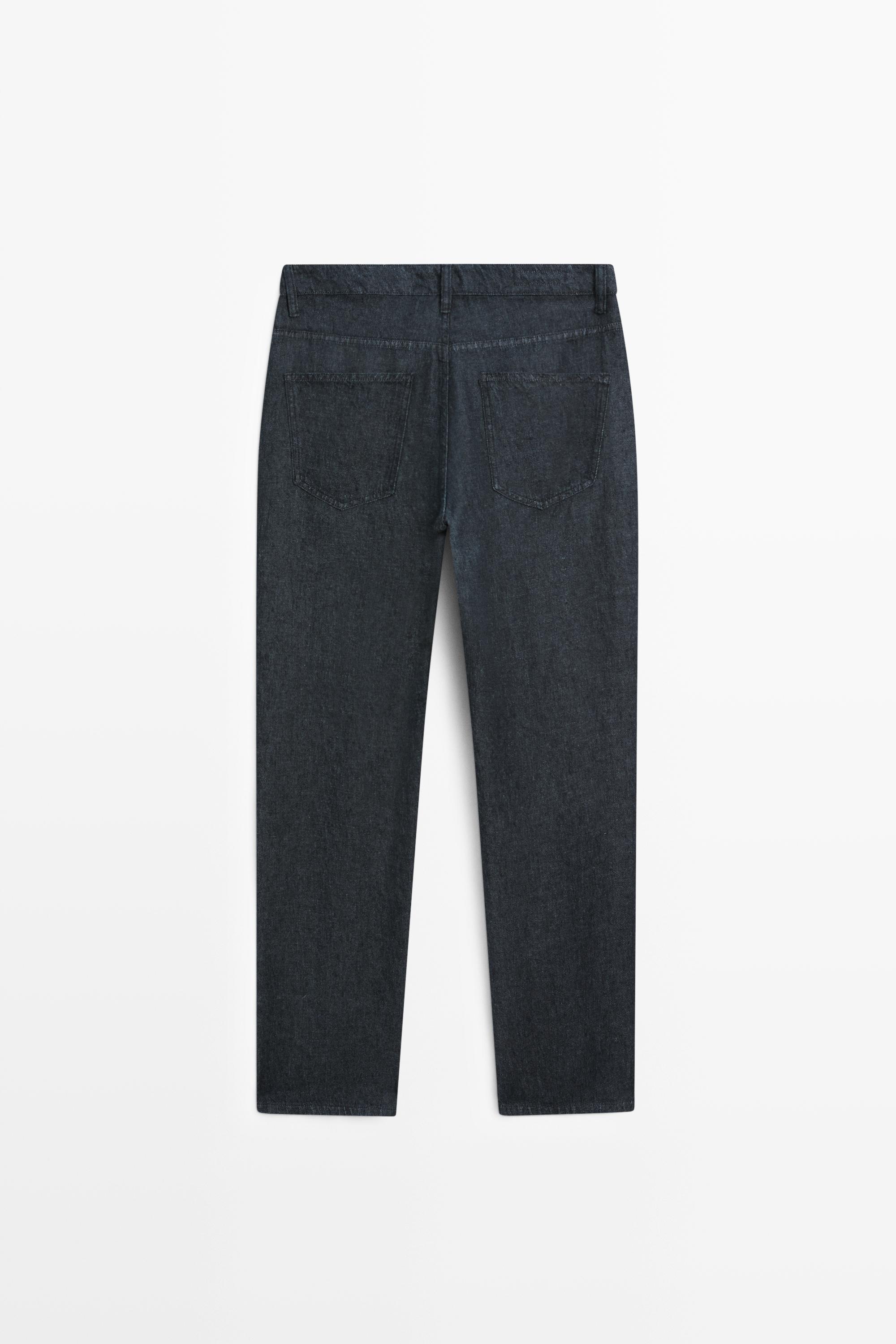 Faux jean straight lin