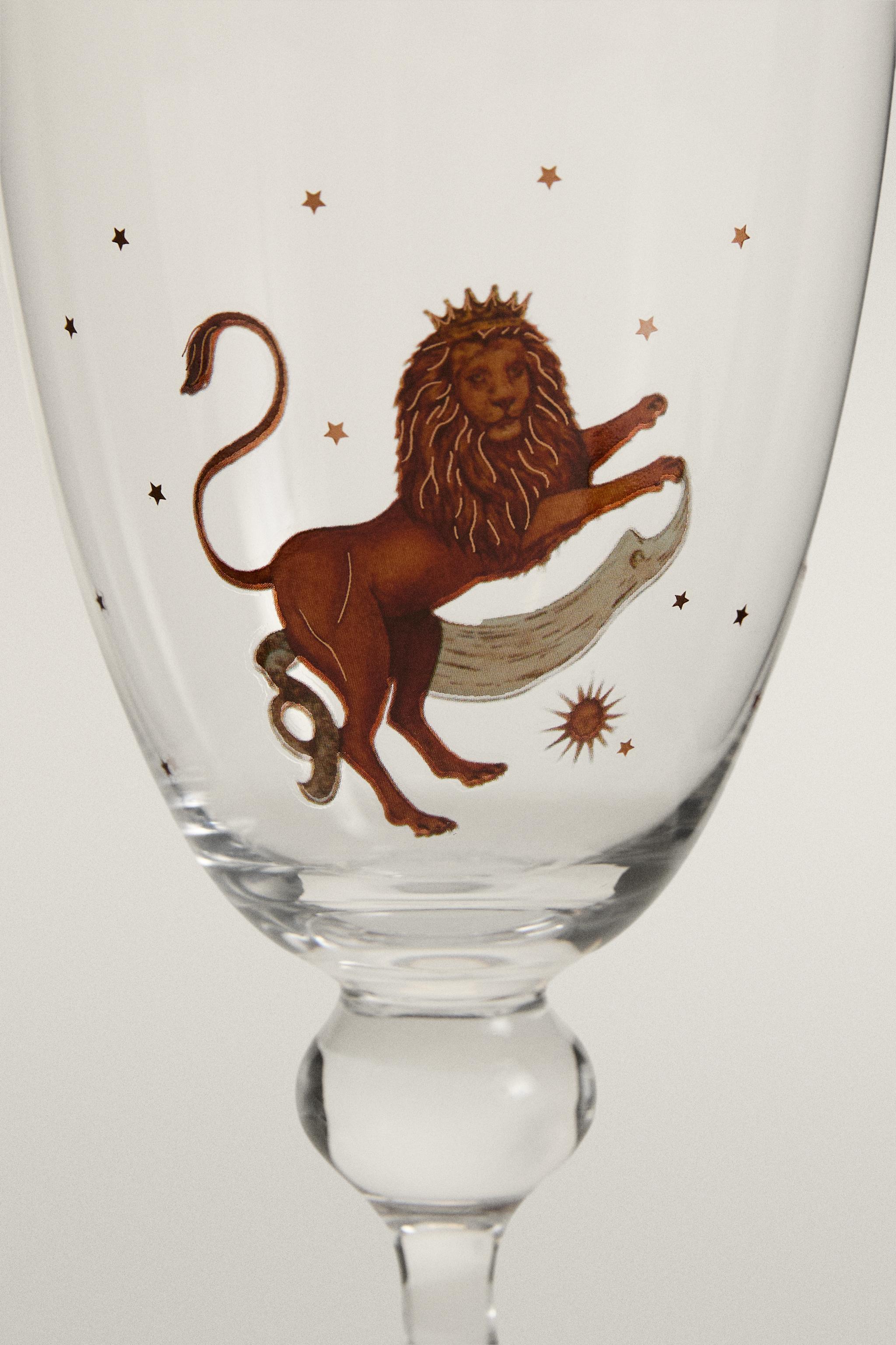 LEO ZODIAC GLASS | MARISA BERENSON