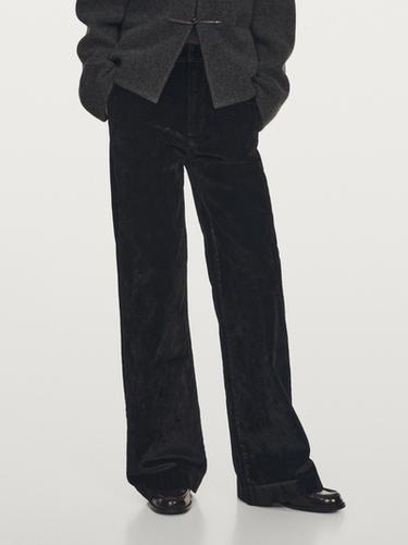 Jeans tiro alto flare fit - Negro de Zara
