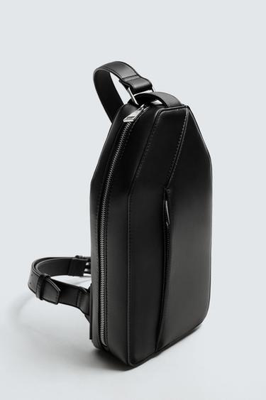 PLAIN VERTICAL CROSSBODY BAG - Black by Zara - Image 5