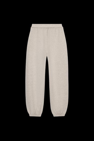 SOFT JOGGING TROUSERS - Beige marl by Zara