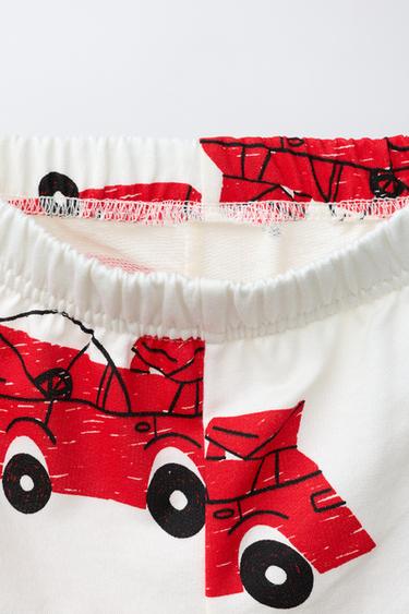 ENSEMBLE T-SHIRT ET BERMUDA VOITURES - Écru / Rouge de Zara - Image 3