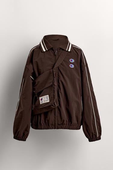 BLOUSON NYLON AVEC SAC CHAMPION ® X ZARA - Marron de Zara