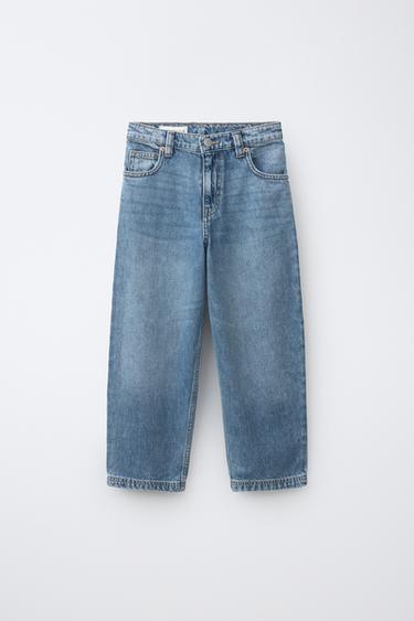 Zara 寬鬆版牛仔褲 - 藍色 - 圖片 0
