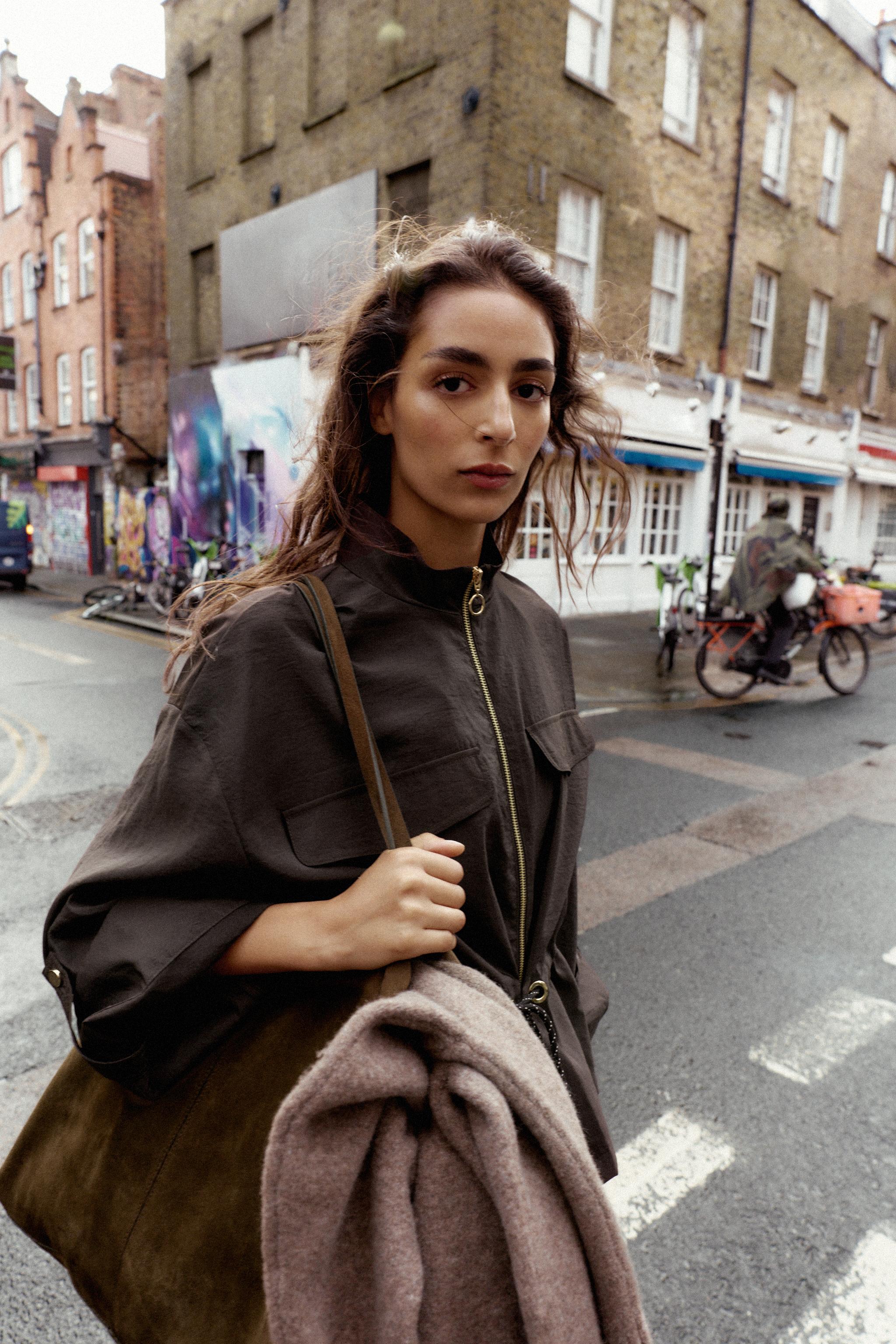 SAFARI JACKET WITH DRAWSTRING - Dark brown | ZARA United States SAFARI JACKET WITH DRAWSTRING - Dark brown | ZARA United States