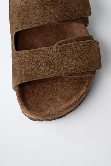 STORIESZ - SANDALES EN CUIR - Marron de Zara - Image 5