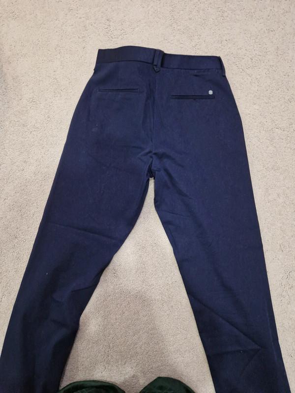 NAVY BLUE SMART TROUSERS - Image 3