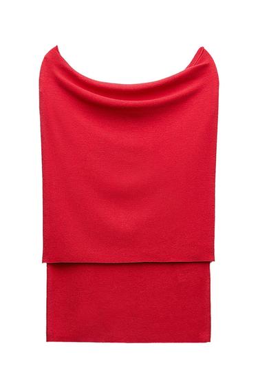 OFF-THE-SHOULDER KNIT TOP