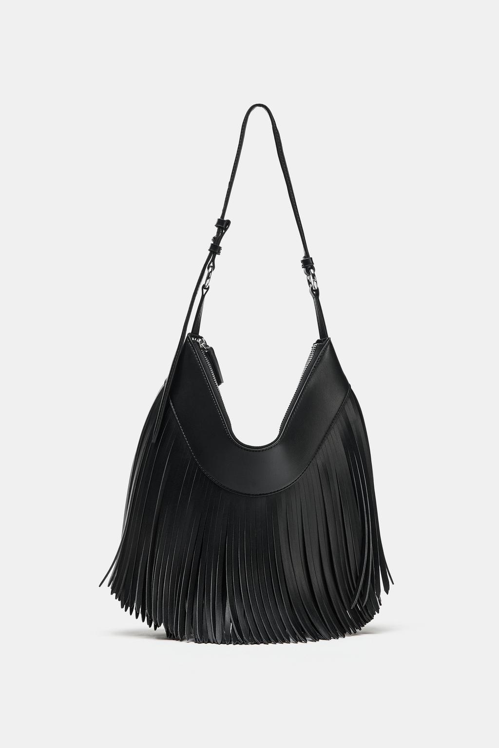 FRINGED SHOULDER BAG