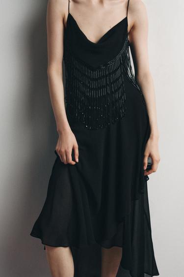 ROBE MIDI FANTAISIE LIMITED EDITION - Noir de Zara - Image 3