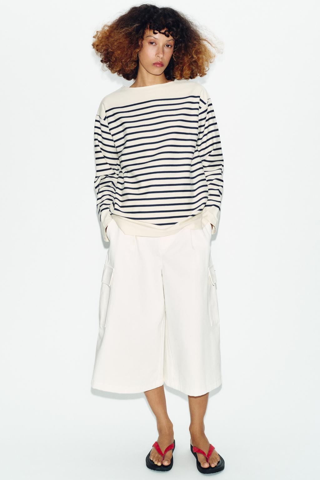 STRIPED LONG SLEEVE T-SHIRT - image 2