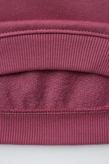 RAISED PRINT SWEATSHIRT - Raspberry by Zara - Image 3