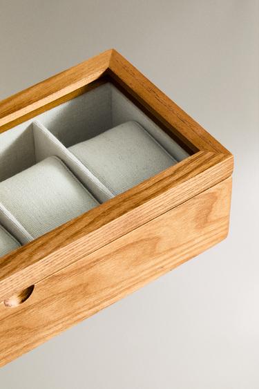 BOÎTE À MONTRES EN BOIS - Marron de Zara - Image 2