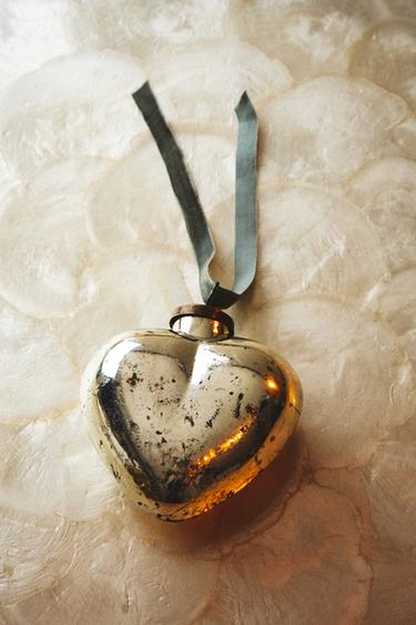 HEART CHRISTMAS TREE DECORATION - Silver by Zara - Image 4