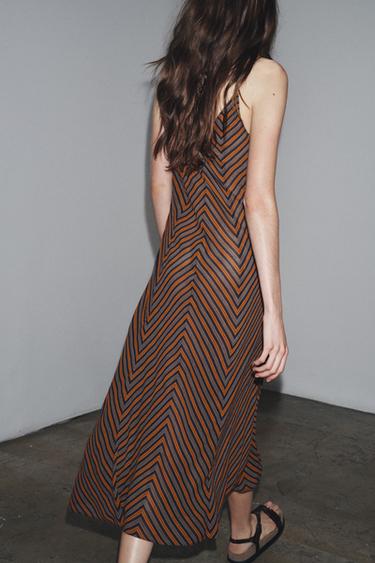 ZW COLLECTION STRIPED CAMISOLE DRESS - Multicoloured by Zara - Image 5