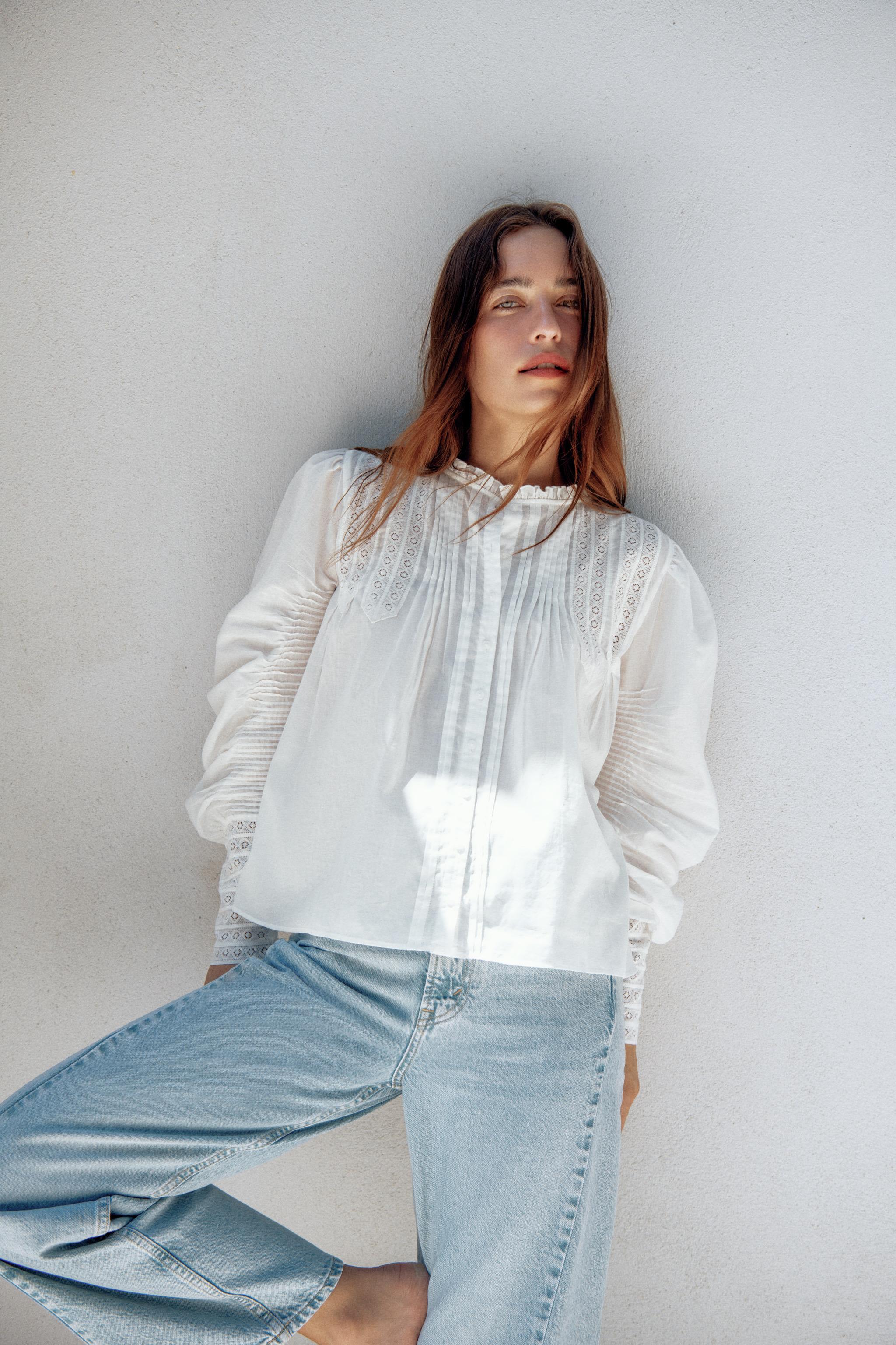 Zara ROMANTIC SHIRT ZW COLLECTION