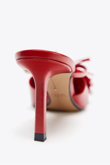 FRINGED HIGH-HEEL SANDALS - Coral Red by Zara - Image 5