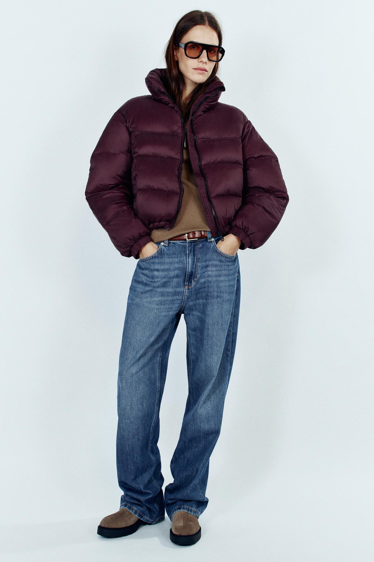 WIND-RESISTANT PADDED ANORAK — Eggplant