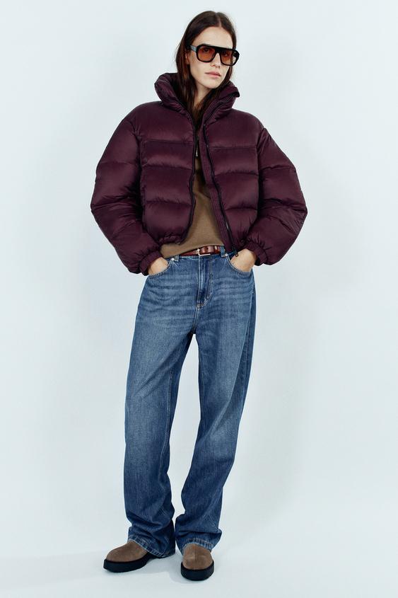 WIND-RESISTANT PADDED ANORAK - Aubergine by Zara - Image 0