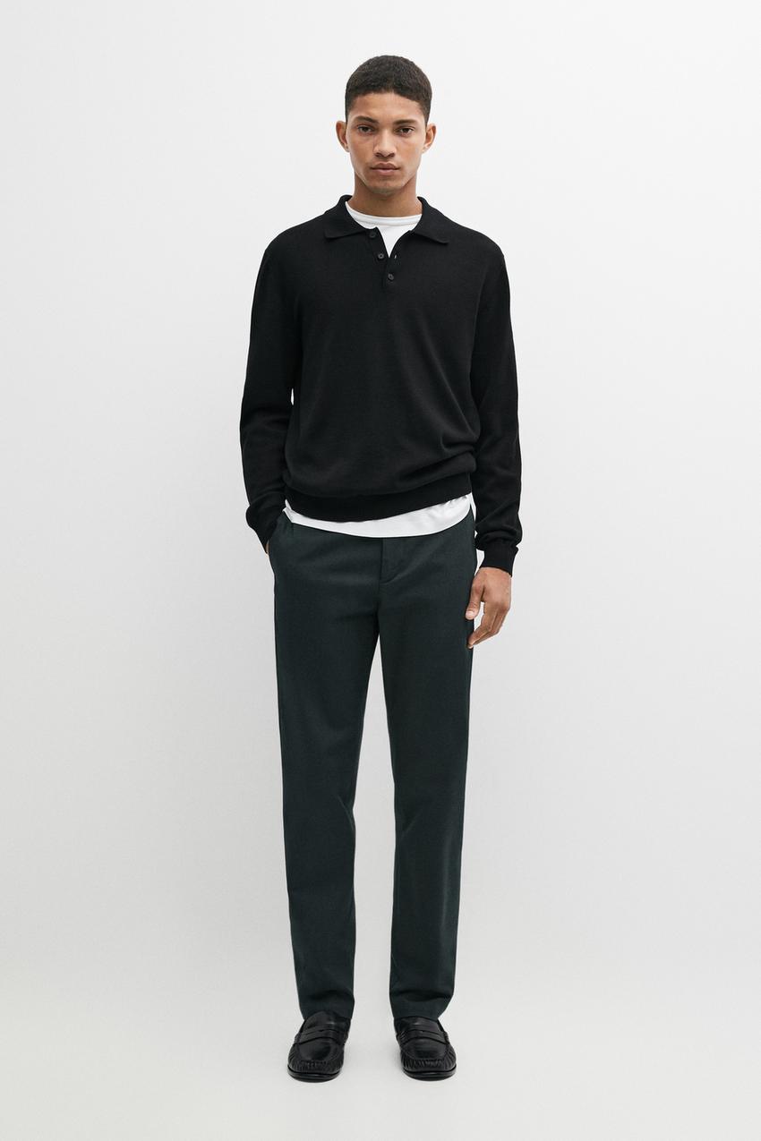 Slim fit pants - Navy blue
