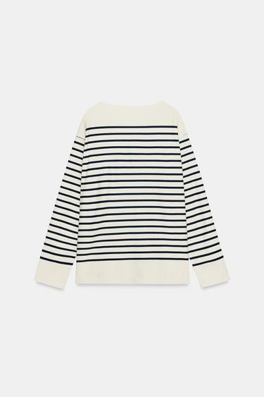T-SHIRT RAYURES À MANCHES LONGUES - rayures de Zara - Image 5