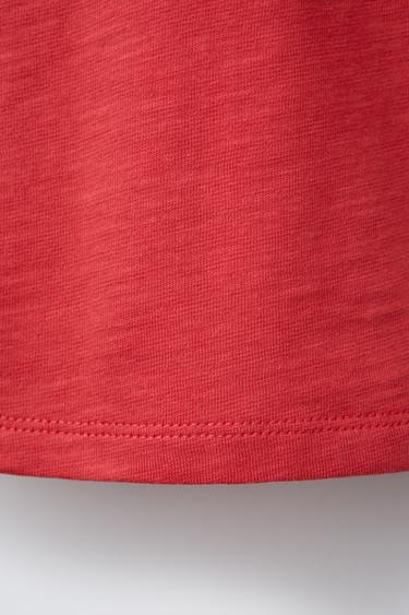 PLAIN T-SHIRT - Red by Zara - Image 3