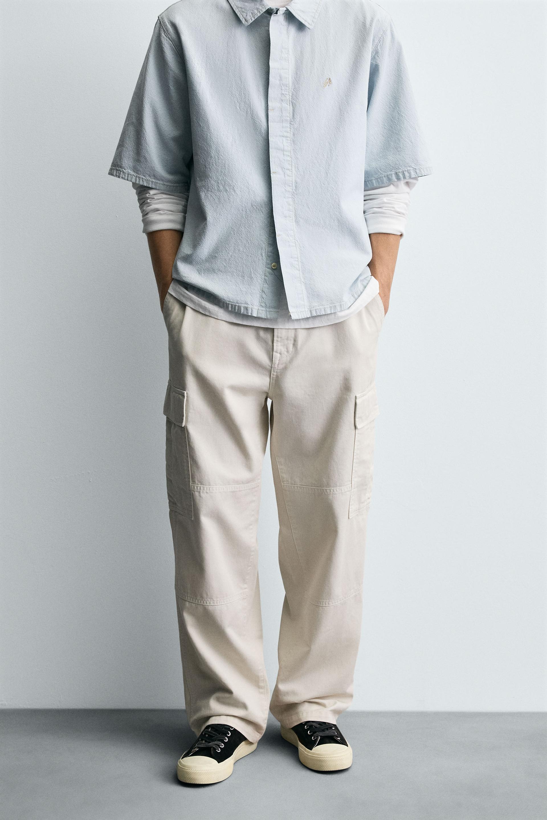 STRAIGHT FIT CARGO PANTS