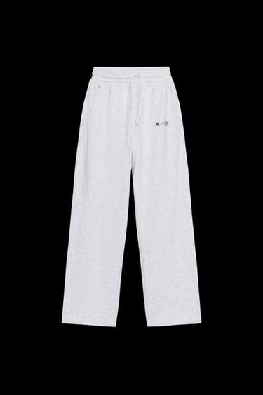 Zara VARSITY PANTS - Gray marl - Image 0