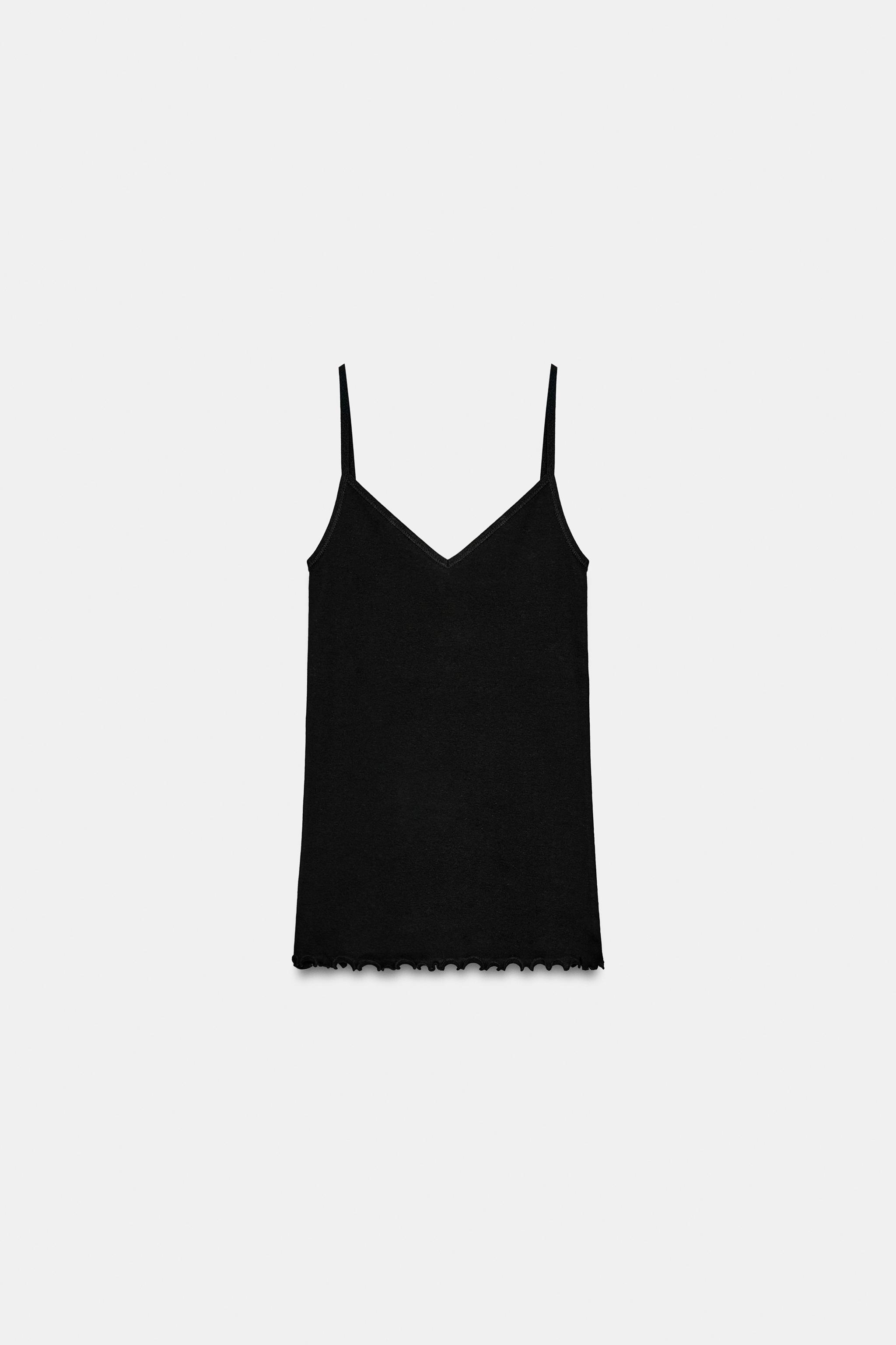 COTTON STRAP TOP