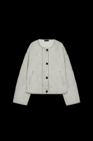 STEPPJACKE IM WASHED-LOOK - verwaschenes Grün von Zara - Bild 0
