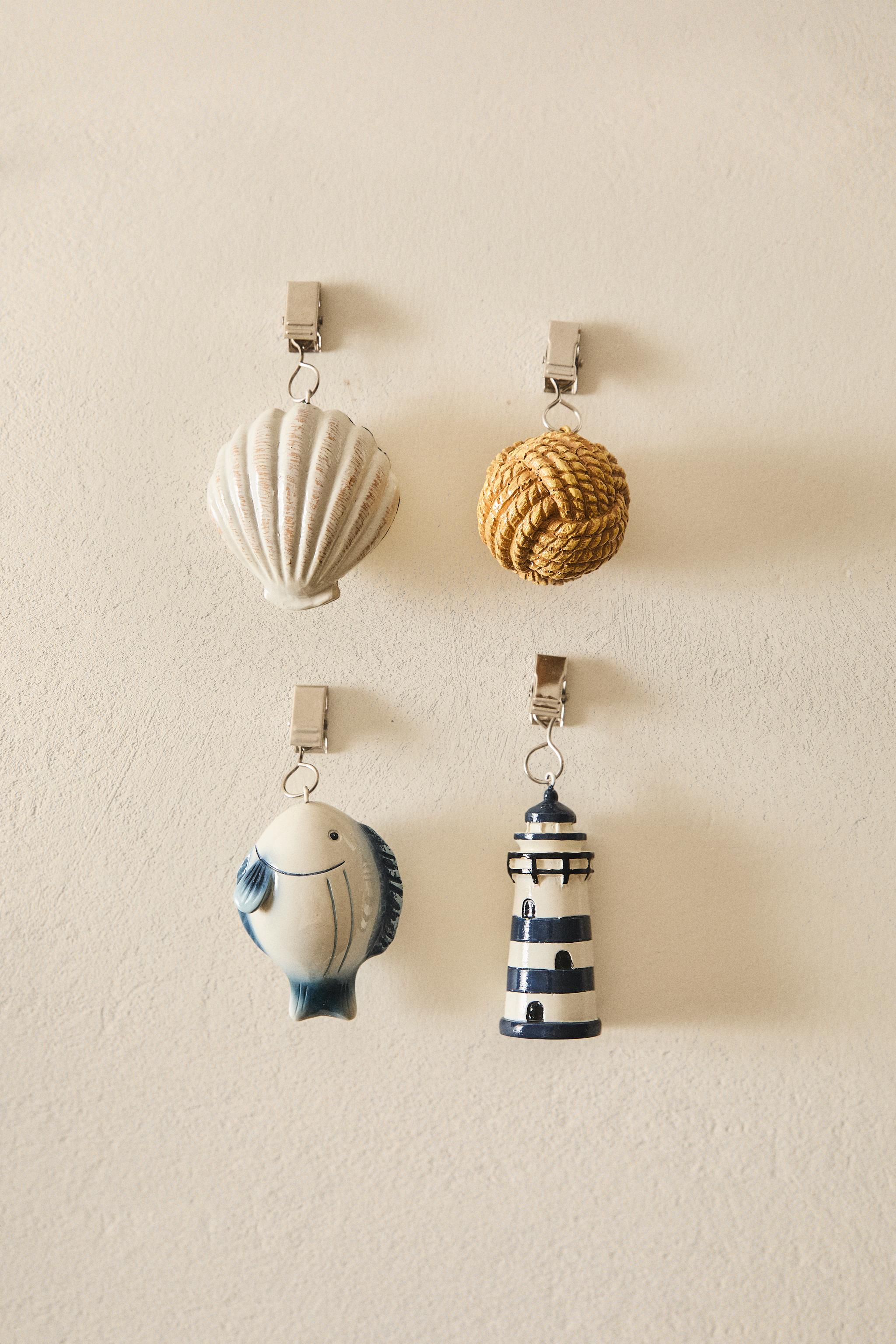 SET OF MARINE TABLECLOTH CLIPS (SET OF 4)