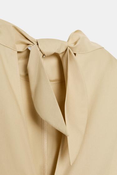 TRENCH COAT MIDI DRESS - Biscuit by Zara - Image 8