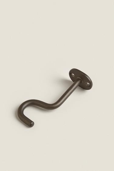METALLIC CURTAIN POLE HOOK - Black by Zara - Image 1