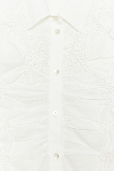 CHEMISE BRODERIES ZW COLLECTION - Blanc de Zara - Image 5