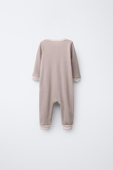 TWO-PACK OF PLAIN RIBBED SLEEPSUITS - Blue by Zara - Image 2