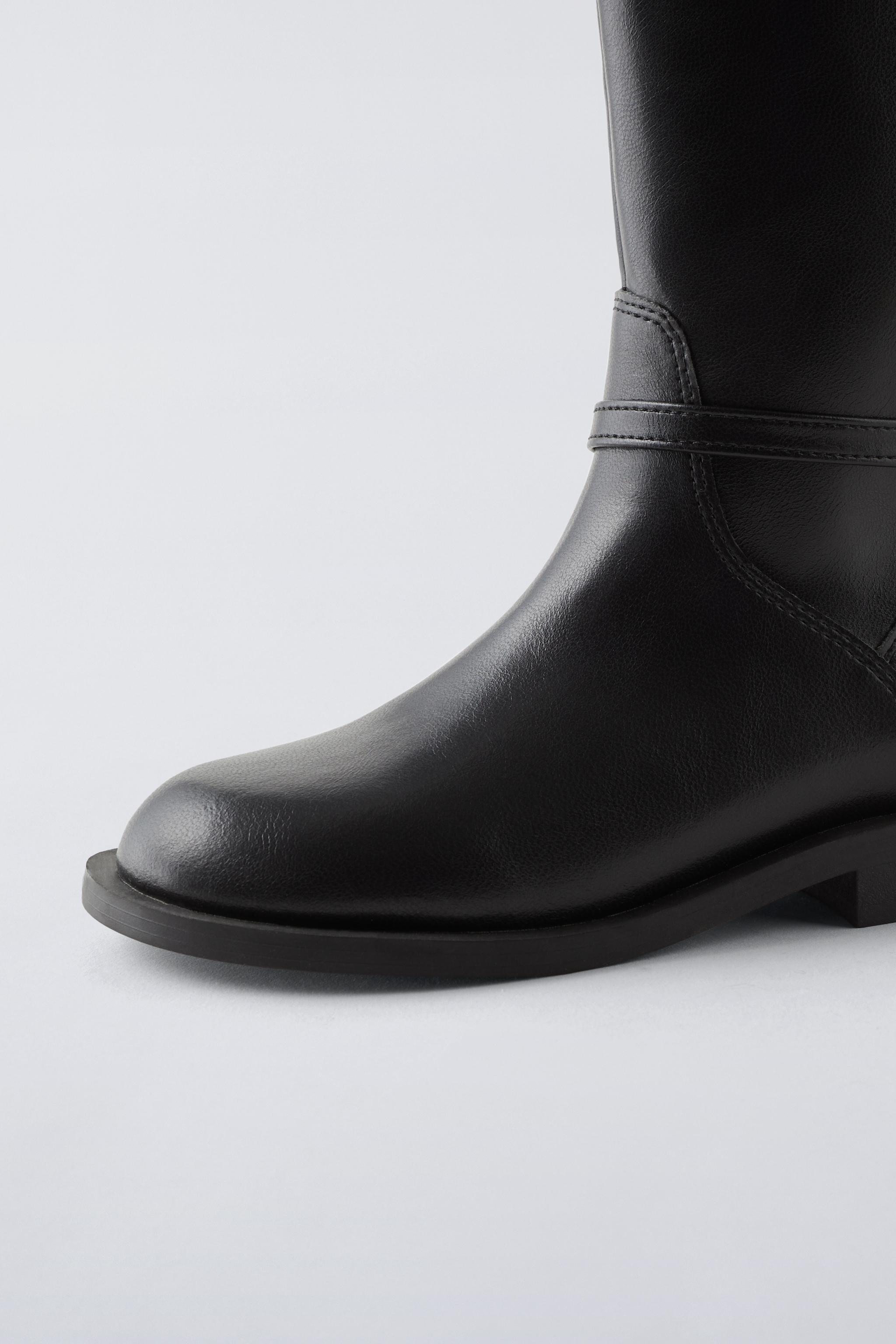 Infantil Menina Botins Botas Menina Zara BOTA ALTA SOFT Negro ZARA