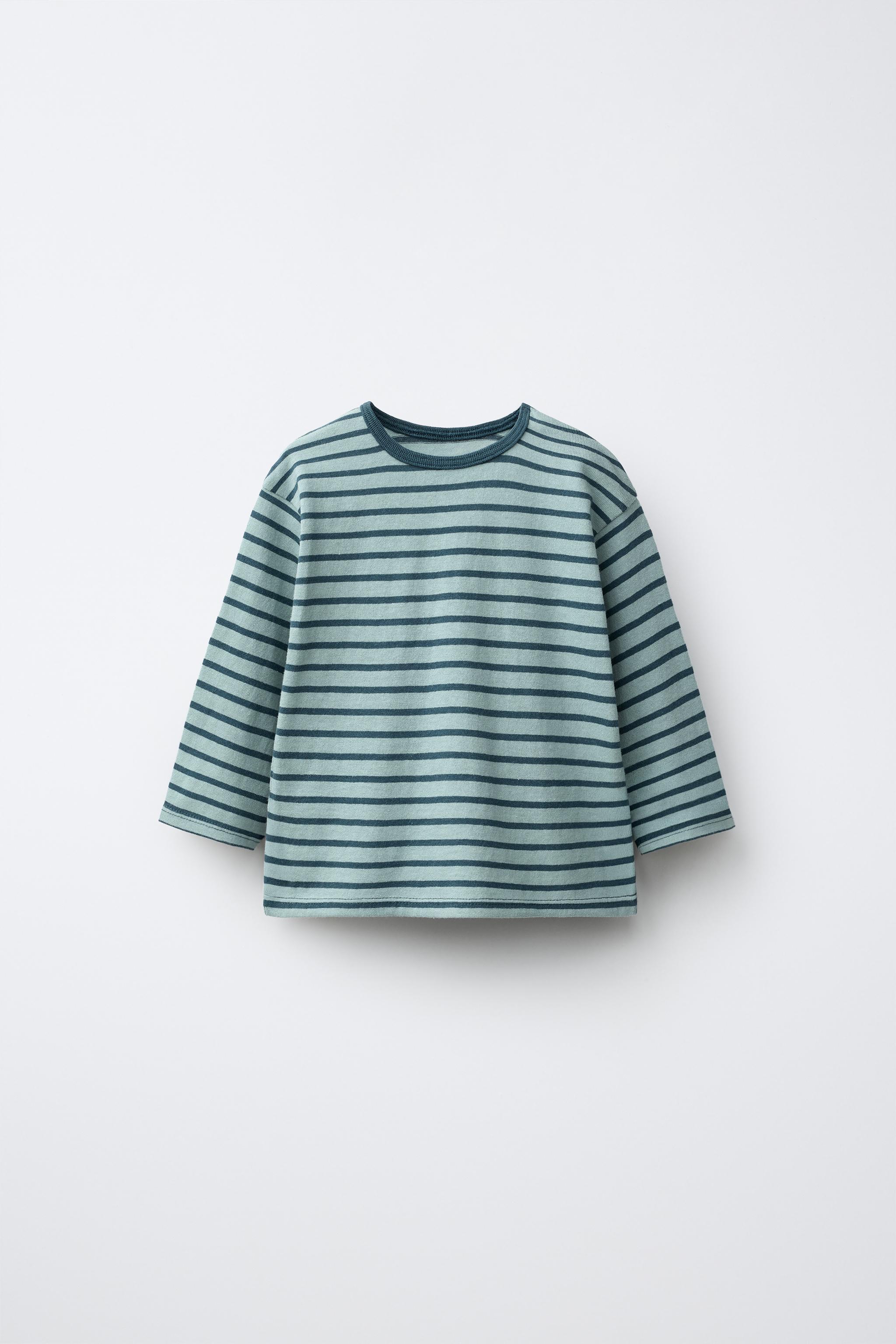 STRIPED LABEL T-SHIRT