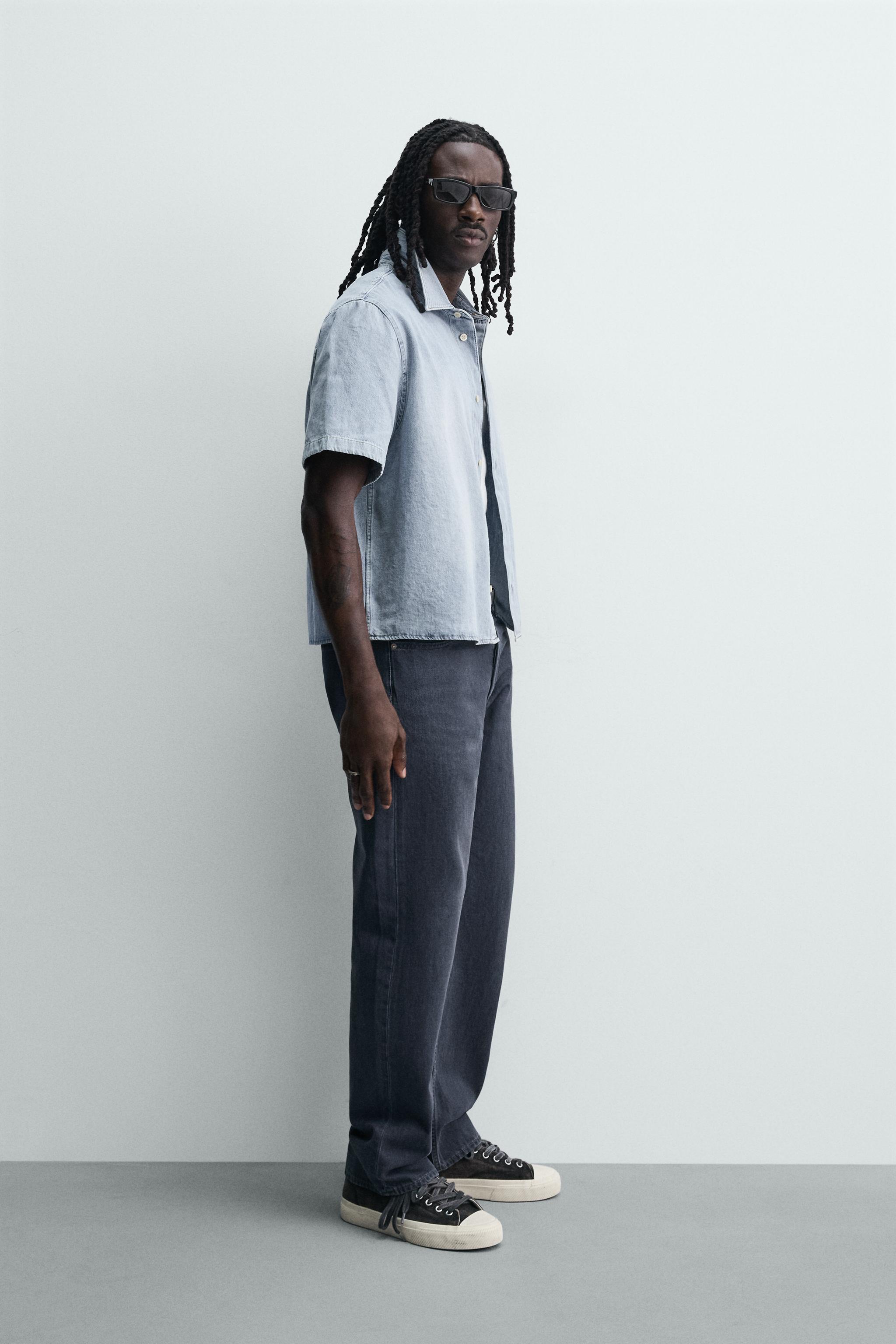 CHEMISE COUPE CARRÉE EN DENIM LÉGER