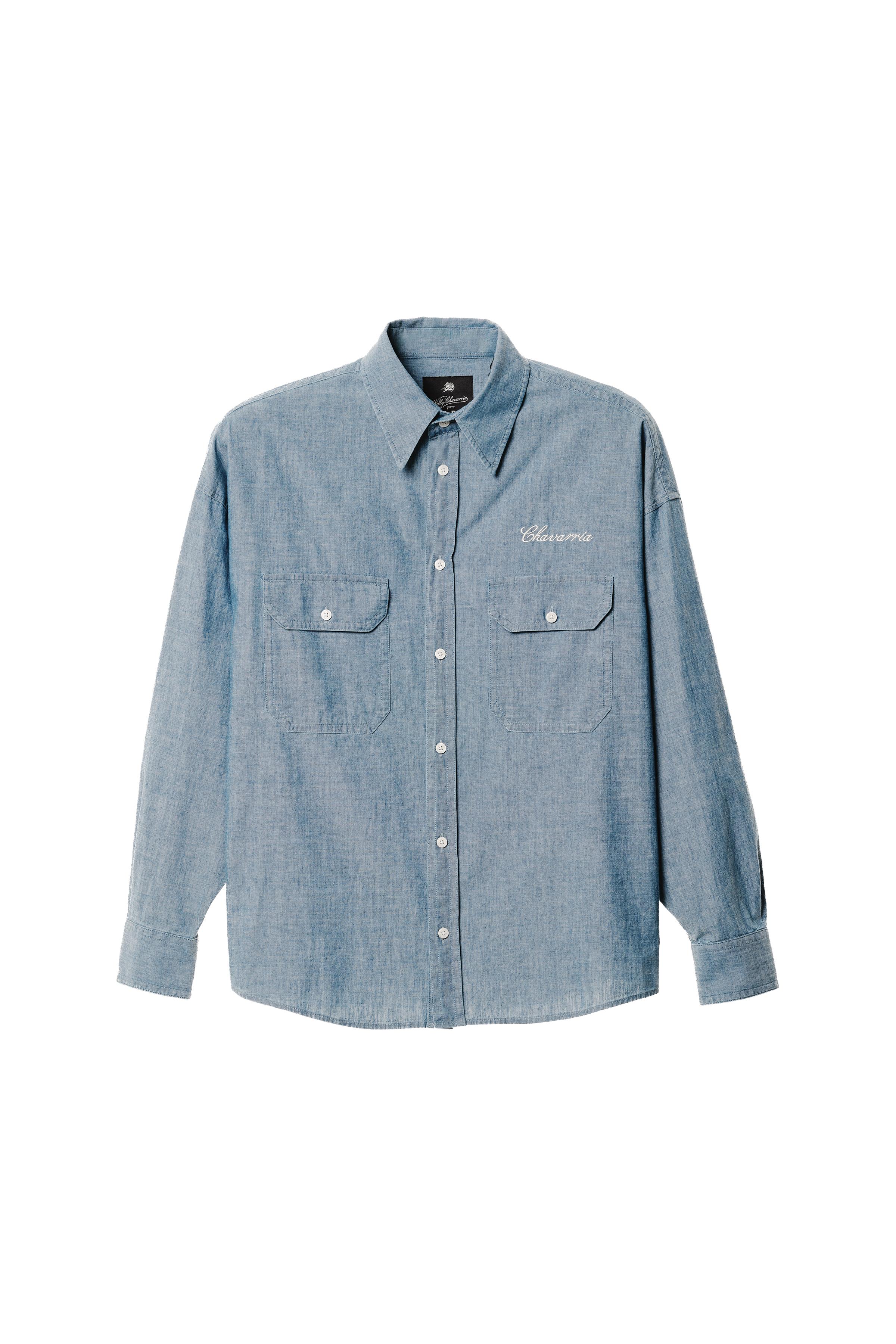 İŞLEMELİ KUTU KESİM ŞAMBRE GÖMLEK WILLY CHAVARRIA X ZARA