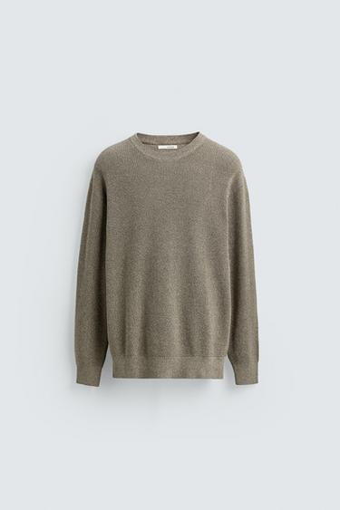 JERSEY PUNTO PERLADO - Tostado claro de Zara