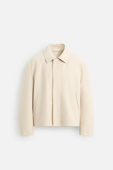 RELAXED FIT BOMBER JACKET - Sand by Zara