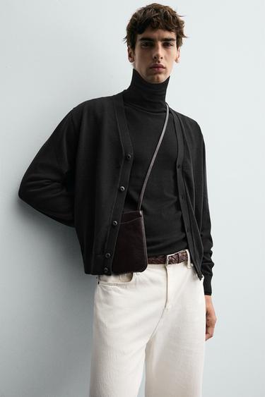 PULL COL MONTANT BASIQUE - Noir de Zara - Image 5